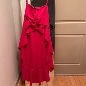 Fuschia Ruffle Dress